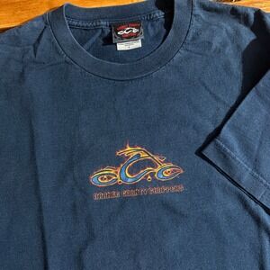 Vintage Orange County Choppers OCC T Shirt Men Large Faded Black Iron Cross 2003